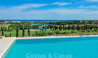 Moderne luxe eerstelijnsgolf appartementen met schitterend golf- en zeezicht te koop in Marbella - Benahavis 23903 
