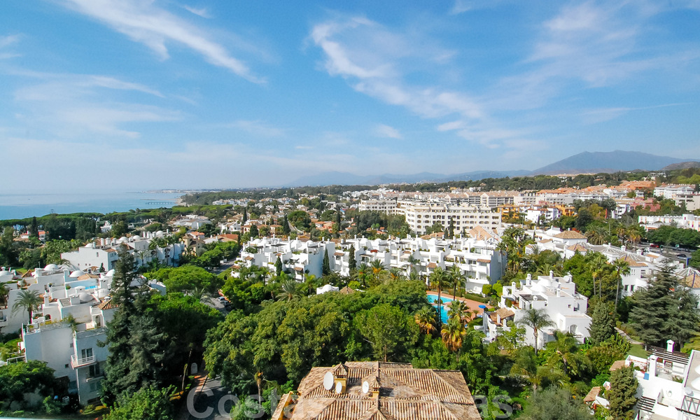 Uniek en exclusief penthouse appartement in moderne stijl te koop in Marbella op de Golden Mile en vlakbij het centrum 22403