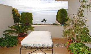 Luxe penthouse appartement te koop, eerstelijnstrand aan de New Golden Mile tussen Marbella en Estepona 13140 